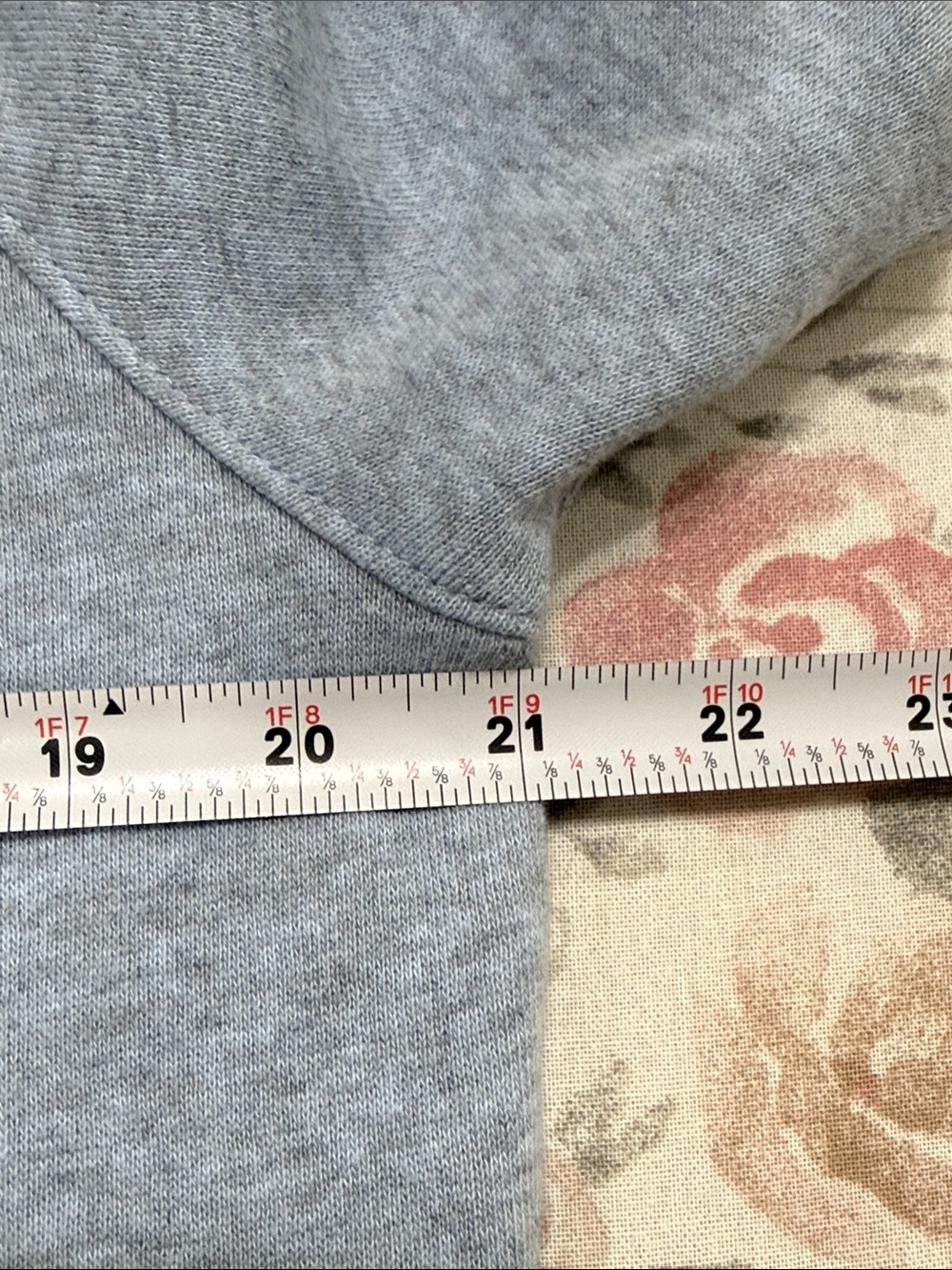 Universal Thread Heather Blue Short-Sleeve Sweatshirt Size Small - Picture 5 of 10